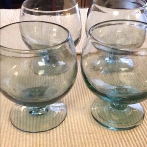 Glass goblets